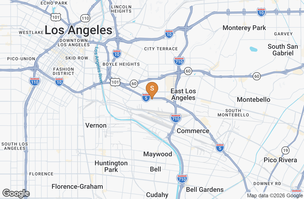 Location map — East Los Angeles 90023